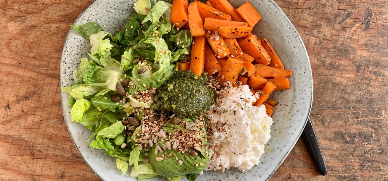 lunsjsalat med ingefærgulrot