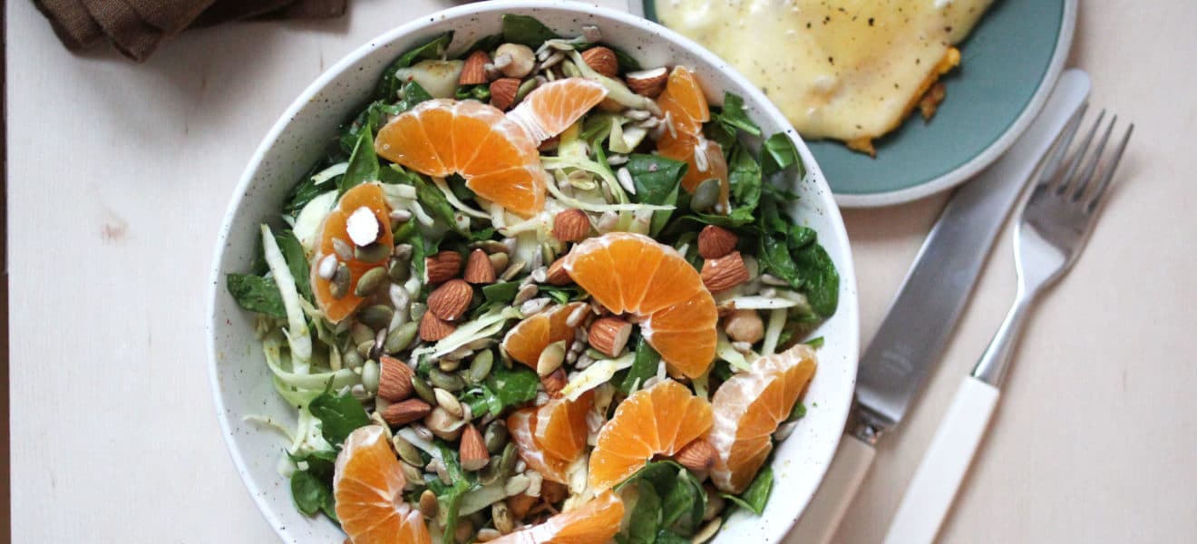kålsalat med sennepsdressing