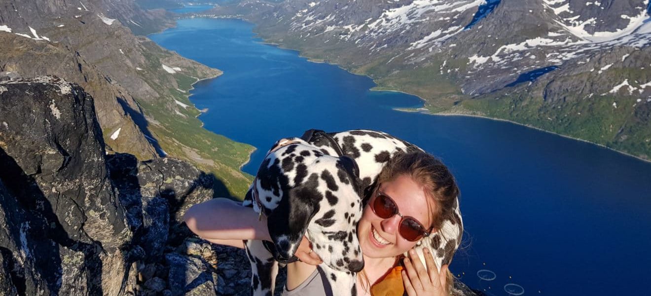 Maria på ferie i Nord-Norge