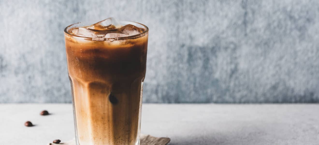 Leskende sukkerfri iskaffe