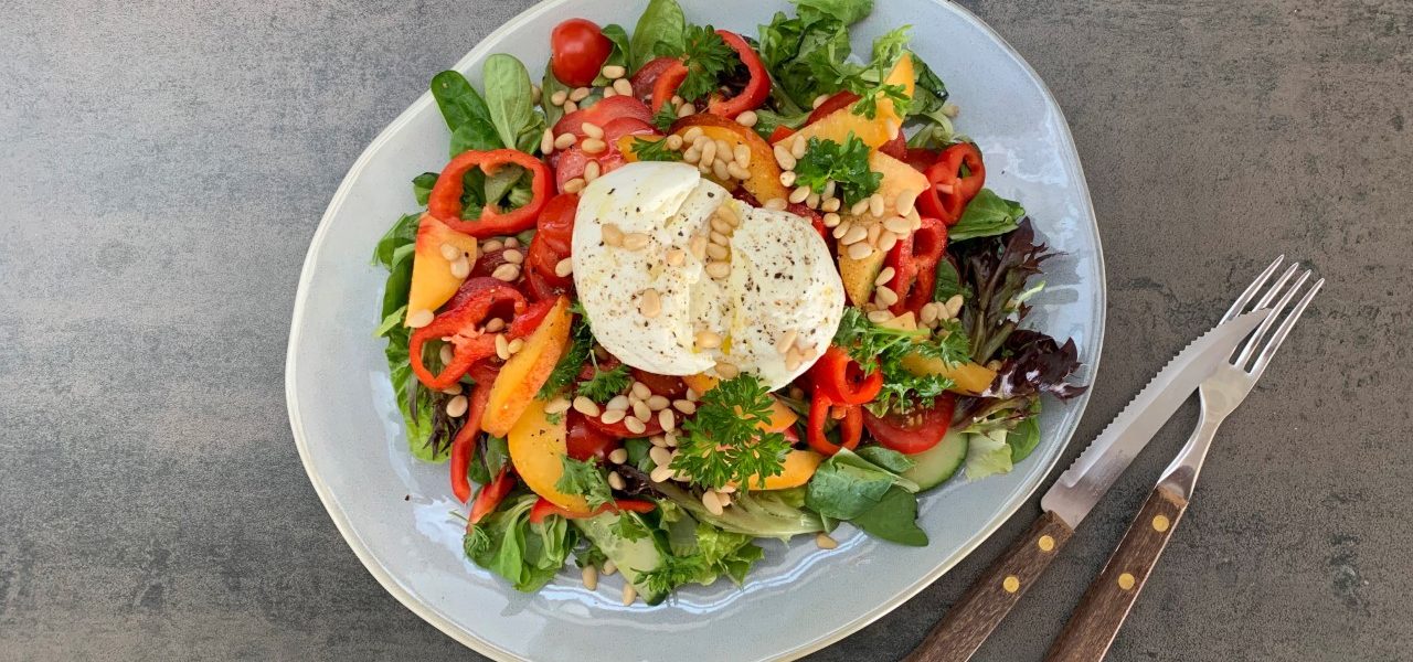 Mozarellasalat med nektariner