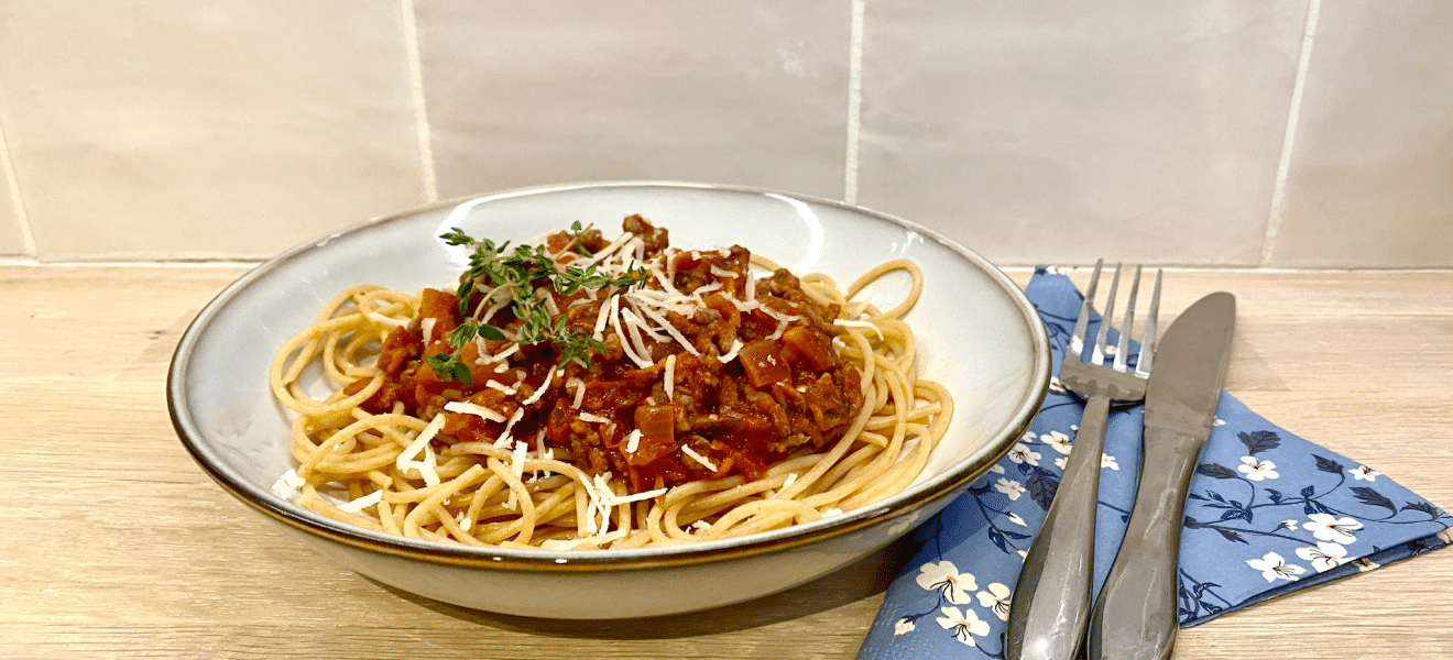 En hverdagsvri på spaghetti bolognese