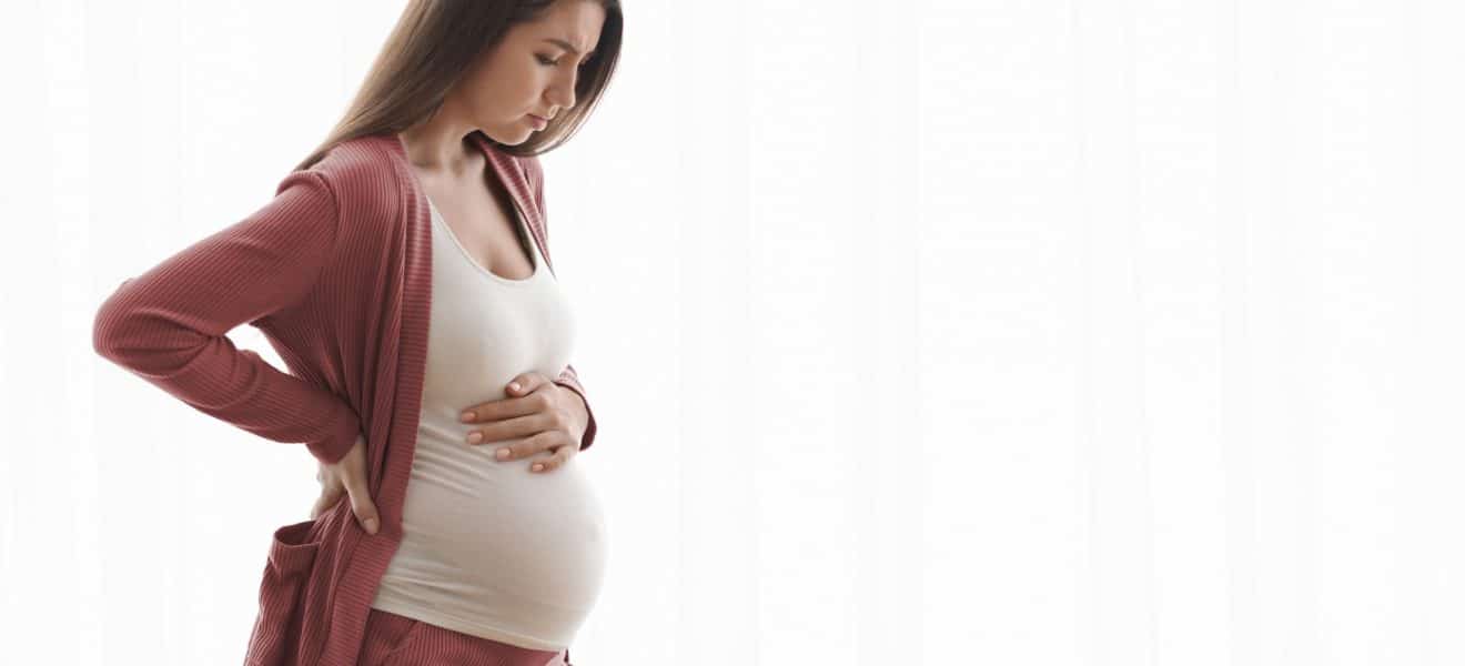 Gravid kvinne med bekymringer i svangerskapet