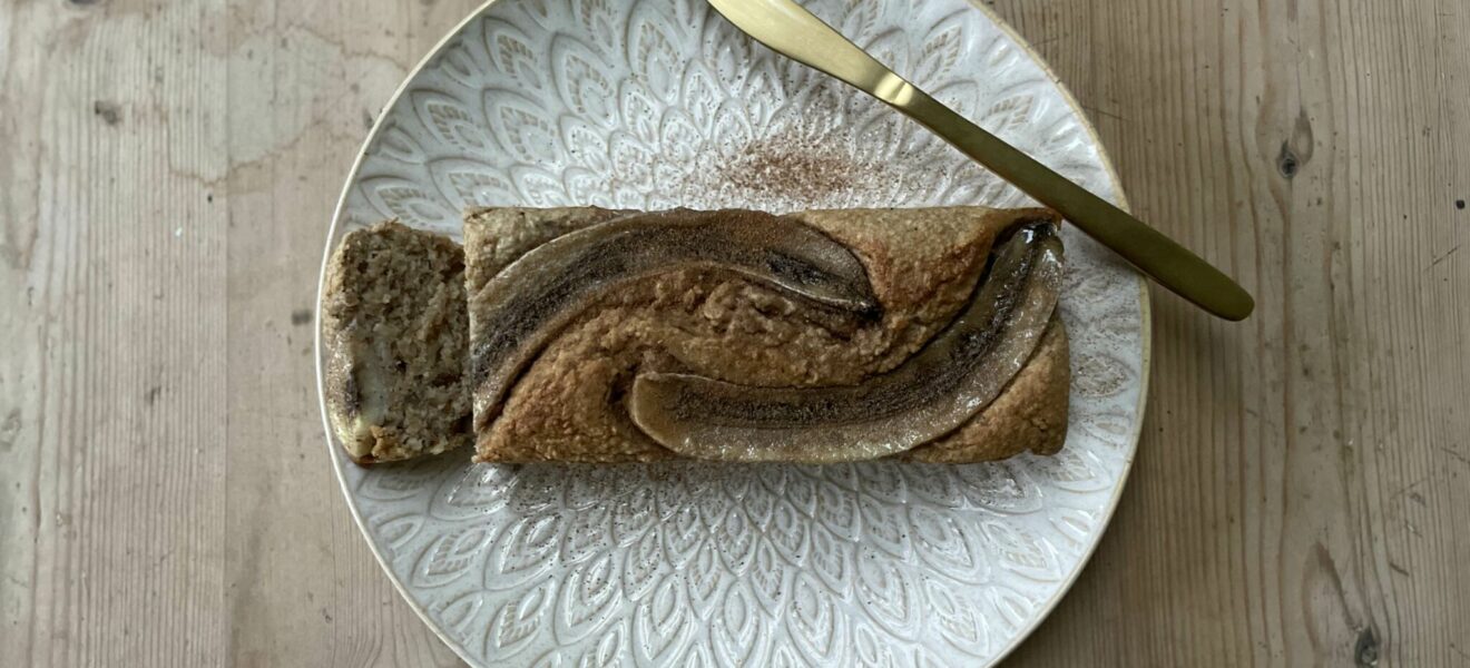 Bananbrød med valnøtter, saftig og fiberrikt