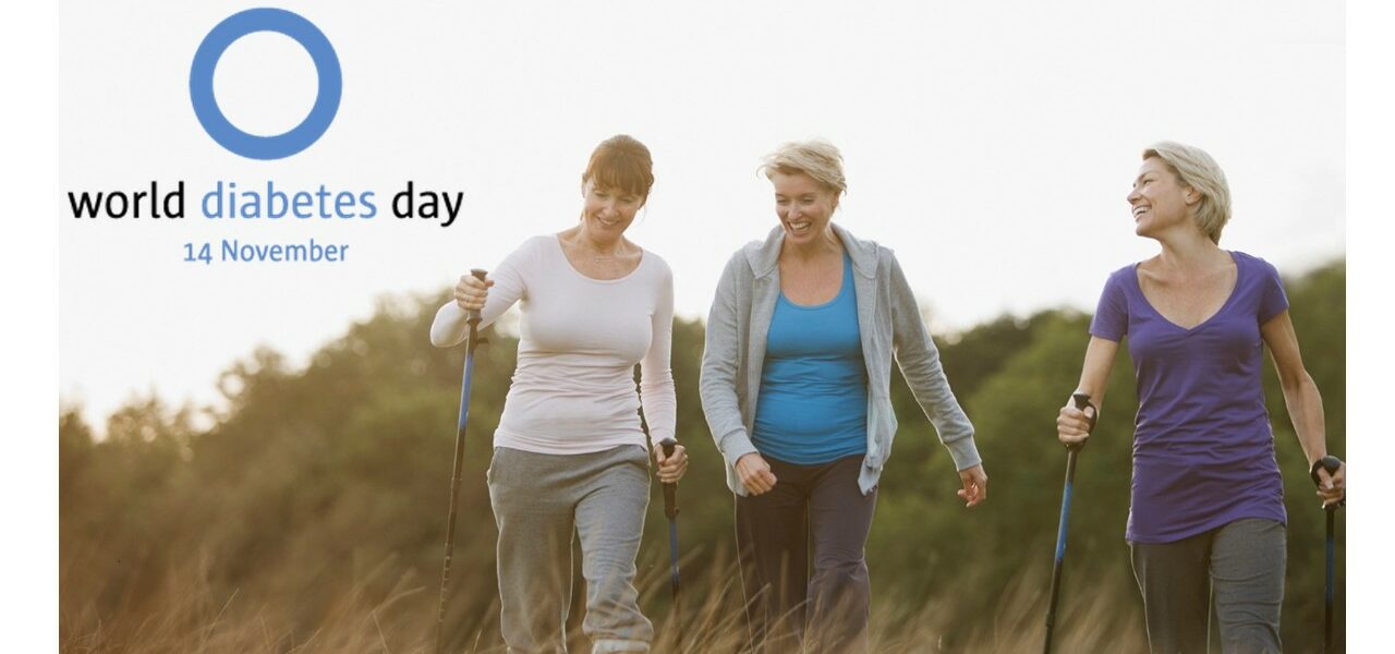 Verdens diabetesdag - kjenn din risiko. Kvinner ute og går i naturen